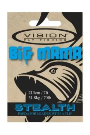 Bas De Ligne VISION Fluoro Brochet Big Mama2.13m 15.90kg Achat Immédiat