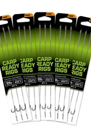 Acheter En Ligne Bas de ligne FOX carp ready rigs wide gape n°8- 20lb