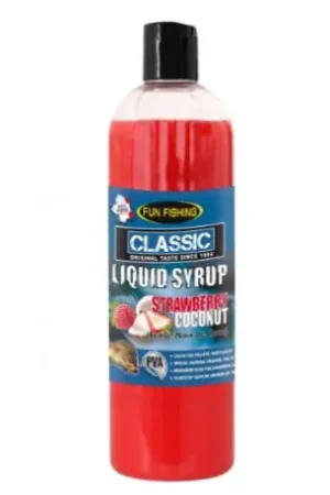 Satisfait Ou Remboursé Liquide de trempage FUN FISHING Classic fraise/noix de coco- 480Ml