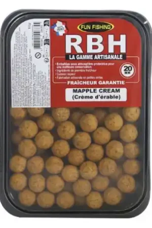 Bouillettes FUN FISHING RBH mapple cream 15mm - 800gr Haute Qualité