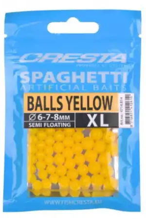 Authentique Balle magique CRESTA spagheti balls 3/4/5mm jaune