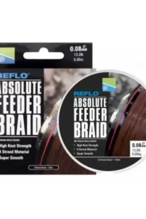 Prix Cassé Tresse feeder PRESTON Absolute braid 0.08 mm - 6.00 Kg - 150M