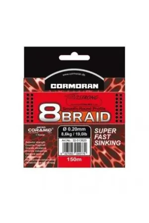 Produit De Marque Tresse CORMORAN Corastrong 8braid 150m 0.17mm Brune SFSK