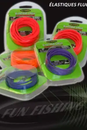 Seulement Aujourd'hui Elastique Creux FUN FISHING Bleu foncé - 2 mm - 3M00