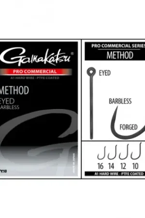Promotion Saisonnière Hameçons GAMAKATSU method eyed Barbless n°16