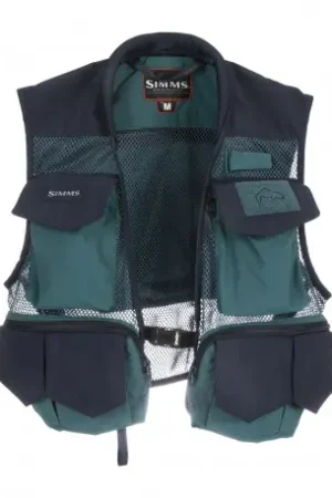 Achat Immédiat Gilet SIMMS Tributary Vest Deep Sea Green 3XL