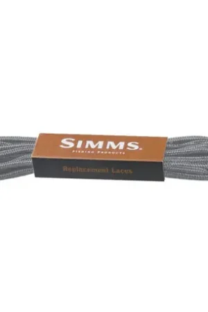 Expédition Rapide Lacets Simms pour chaussures wading Gris