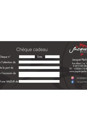 Expédition Rapide Chèque cadeau JACQUET PÊCHE 20€