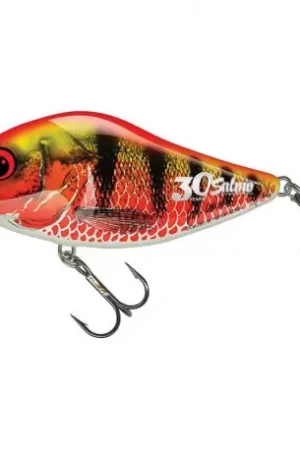 Leurre SALMO Slider COULANT 12cm Holo red perch Offre Limitée