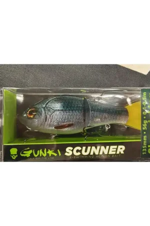 Prix Réduit Leurre GUNKI Scunner 135mm s twin natural skin roach