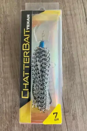 Remise Leurre JIG POWER Chatter bait 7gr Noir/Blanc