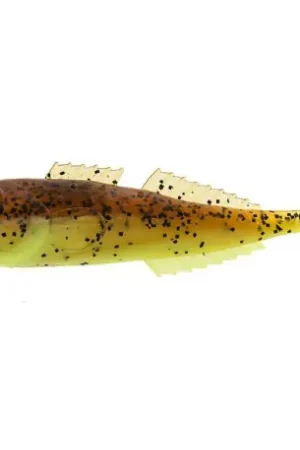 Leurre REINS Goby goby 4inch Motoroil pepper / Chartreuse pearl Prix Réduit
