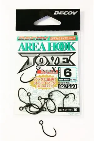 Top Vente Hameçon DECOY Area hook Type X n°8 Barbless