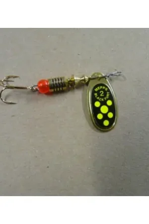 Cuiller MEPPS Comet Black fury n°1 Or/chartreuse Commander Vite