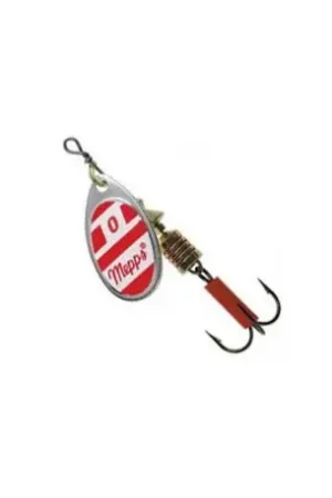 Cuiller MEPPS Aglia n°2 Blanc rouge Usine Directe