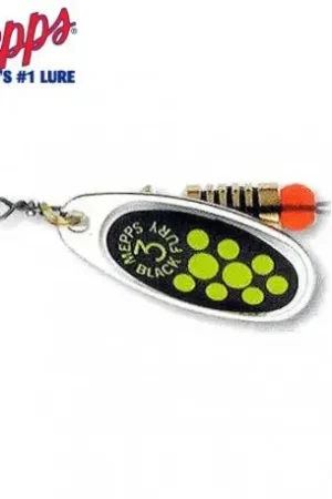 Cuiller MEPPS Comet Black fury n°1 Argent/chartreuse Promotion Saisonnière