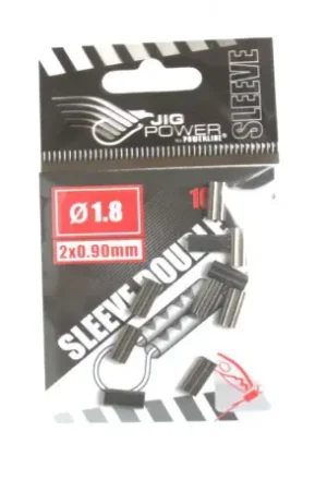 Offre Spéciale Jig Power Sleeves DOUBLES noires 1.80mm (2*0.90mm) 10pcs