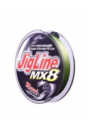 Tresse MOMOI Jig Line MX8 0.18mm 12kg 100m Vert Promotion