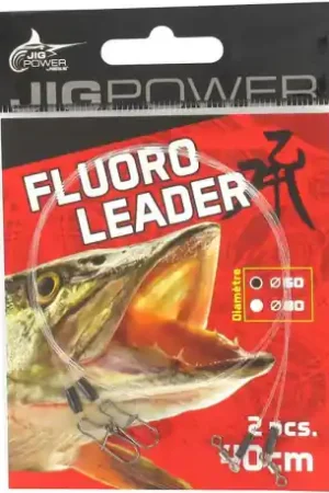 Bas de ligne fluorocarbone JIG POWER 0.70mm 40cm (2 pièces) Vente Flash