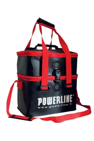 Dernier Modèle Bakkan POWERLINE double 36x25x13 noir et rouge