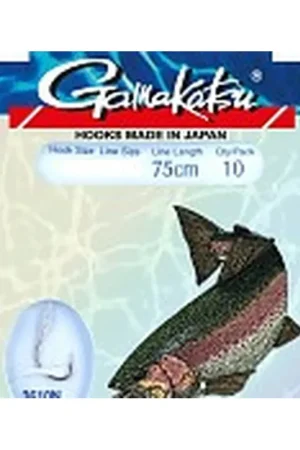Bas de ligne GAMAKATSU Trout BARBLESS n°8 0.22mm 120cm Offre Du Jour