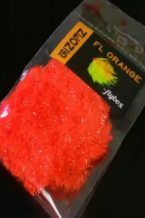 Chenille Neon FLYBOX fluoorange 15mm Nouveauté