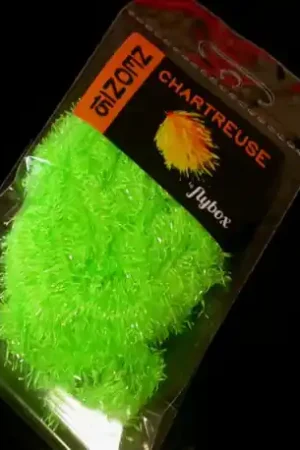 Chenille Neon FLYBOX fluochartreuse 15mm Commande En Gros
