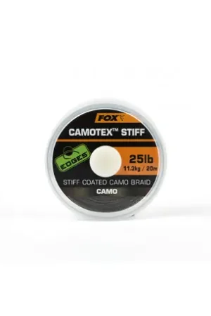 Tresse camotex FOX rigide 25Lb/11.3Kg - 20M - Camo Offre Limitée