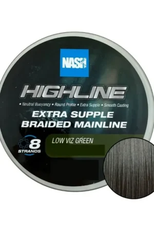 Tresse NASH highline 0.28mm 35lb 600m verte Pas Cher