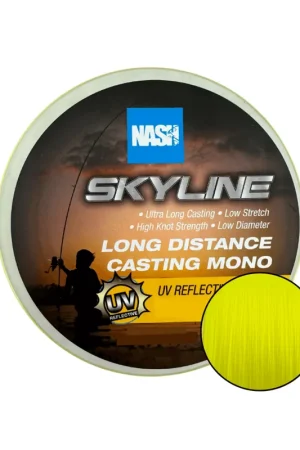 Achat Immédiat Nylon NASH skyline distance 0.26mm 8lb 1000m yellow
