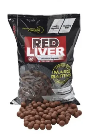 Soldes Bouillettes STARBAITS mass baiting Red Liver 3kg 20mm