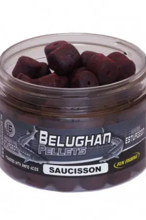 Expédié Aujourd'hui Pellets FUN FISHING Perçés Belughan Saucisson 250gr 16mm