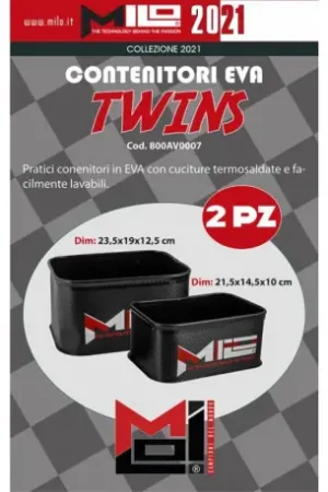Solde Bac à esche MILO twins eva black