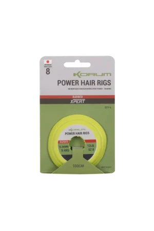 Bas de ligne KORUM power hair rigs n°12- 0.28mm 1mt Promotion Saisonnière