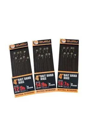 Bas de ligne GURU 4"MWG Bait band rigs 10cm 0.17m n°18 Produit De Marque