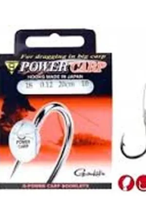 Dernier Modèle Bas de ligne GAMAKATSU Power carp n°12 BARBLESS 0.18mm 20cm