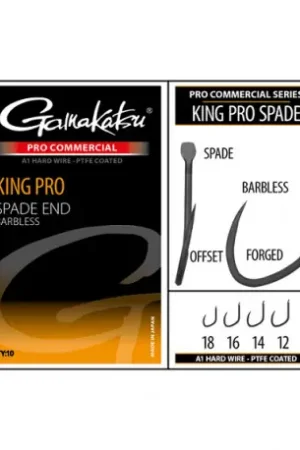 Expédition Rapide Hameçons GAMAKATSU king pro spade Barbless n°14