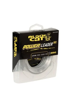 Retour Gratuit Bas de ligne BLACK CAT power leader 0.70mm 50kg 20m