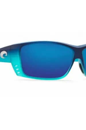 Lunettes COSTA Cat cay Matte Caribbean Fade 580G Blue mirror Taille L Promotion Saisonnière