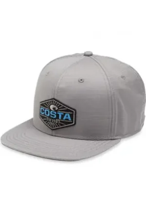 Casquette COSTA Neptune Ripstop Flat Brim Gray Super Prix