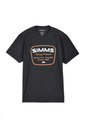 Haute Qualité T-Shirt SIMMS Classic Tackle Charcoal Heather M