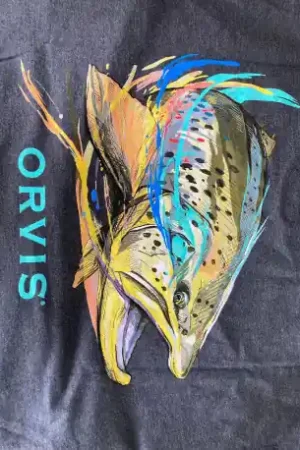 Bon Plan T-Shirt ORVIS Fall Trout Tee Heathergry XL