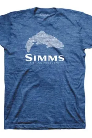 Meilleure Vente T-Shirt SIMMS STACKED Typo Royal XL
