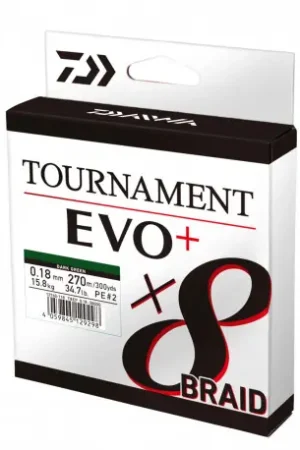 Must-Have Tresse DAIWA Tournament 8 braid EVO + Chartreuse 0.08mm 135m 4.9kg