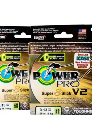 Satisfait Ou Remboursé Tresse POWER PRO Super 8 slick V2 135m Moon Shine 0.19mm 15kg