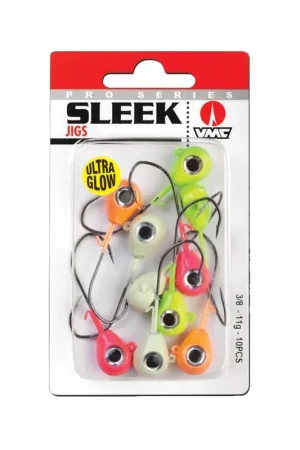 Tête VMC Sleek jig Glow 2/0 10gr Offre Exclusive