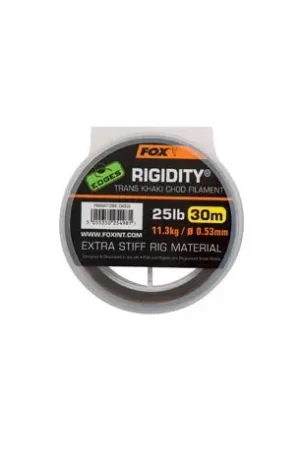 Vente Directe Nylon FOX Edges Rigidity Chod filament Trans khaki 30m 30Lb/13.6kg 0.57mm