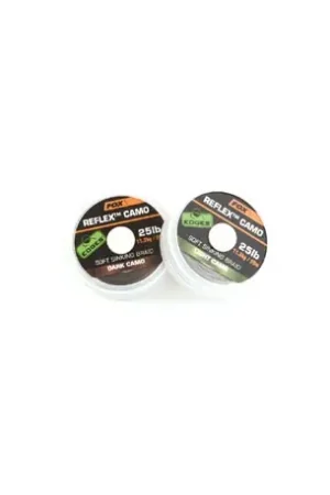 Tresse souple coulante Reflex Camo FOX Dark camo 20m 15Lbs Soldes