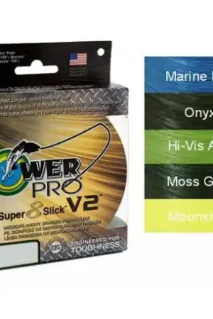 Affaire À Saisir Tresse POWER PRO Super 8 slick V2 135m Hi-Vis Aqua 0.15mm 10kg