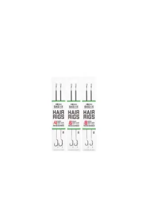 Bas de ligne KORDA Basix hair rigs wide gape taille 6-18lbs Top Vente